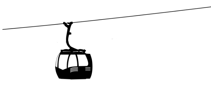 Seilbahn Aktivitäten in der Natur